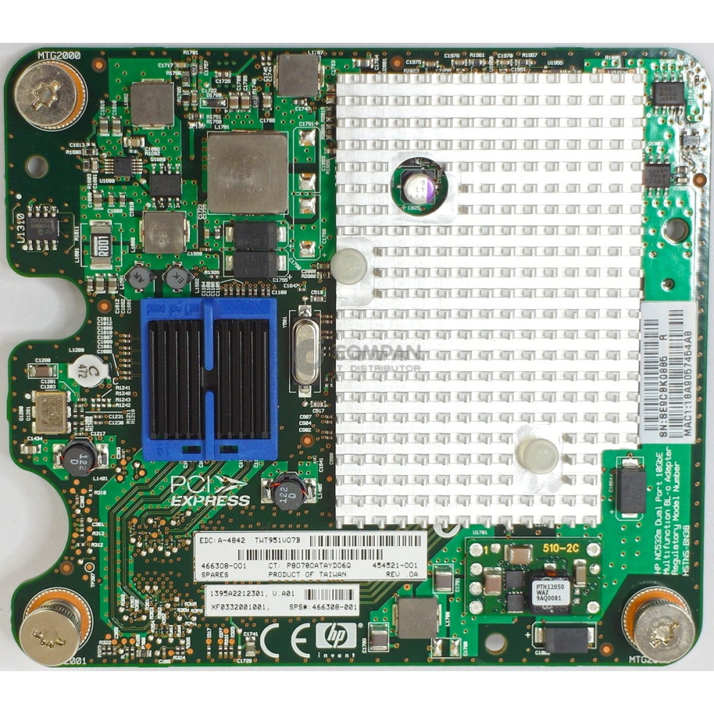 466308-001 HP BLC NC532M NIC ADAPTER 10GBE NETWORK MEZZANINE CARD